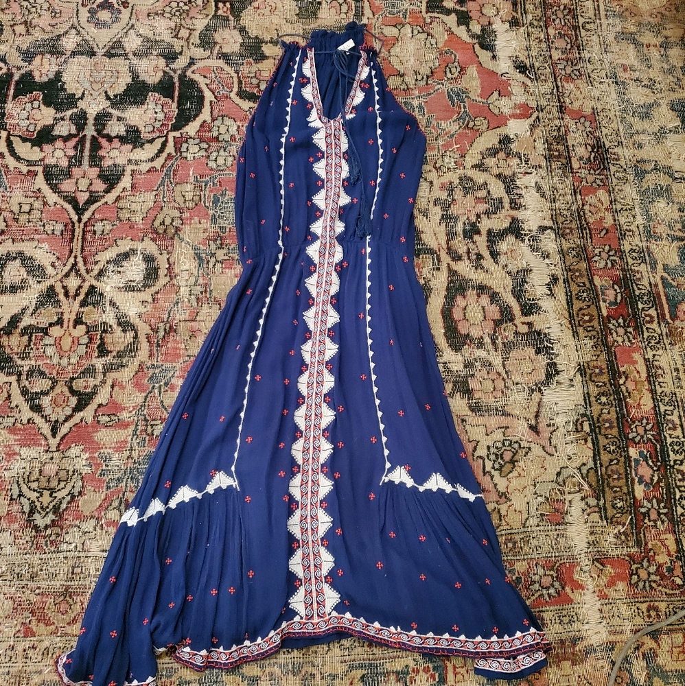 Parker Atlas Embroidered Midi Dress